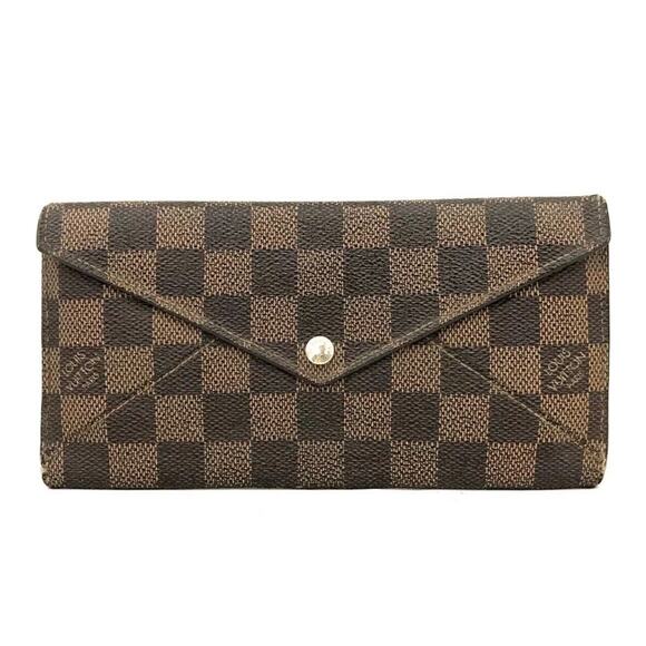 Authentic Louis Vuitton Damier Portefeiulle Origami Long Bifold Wallet - Picture 1 of 7